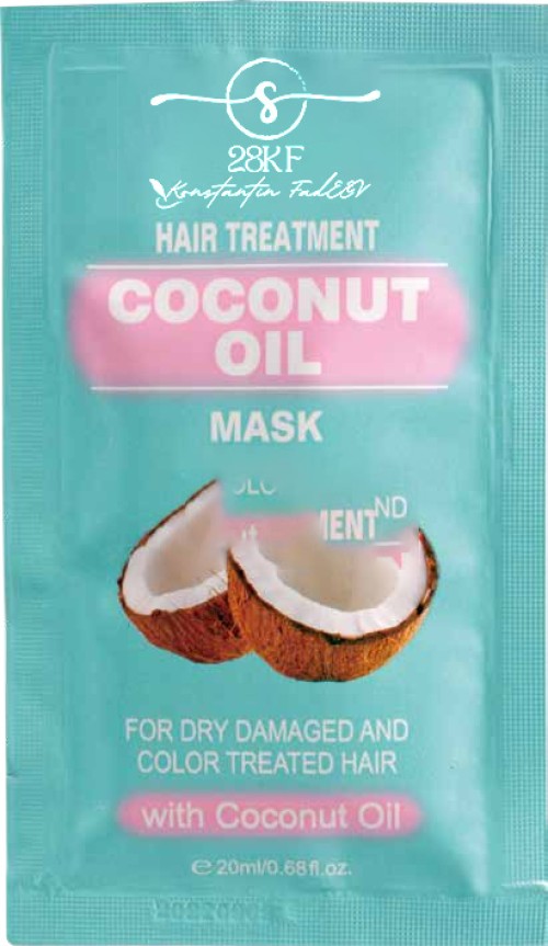 Hair Mask with Coconut Oil for Dry, Damaged and Colored hair